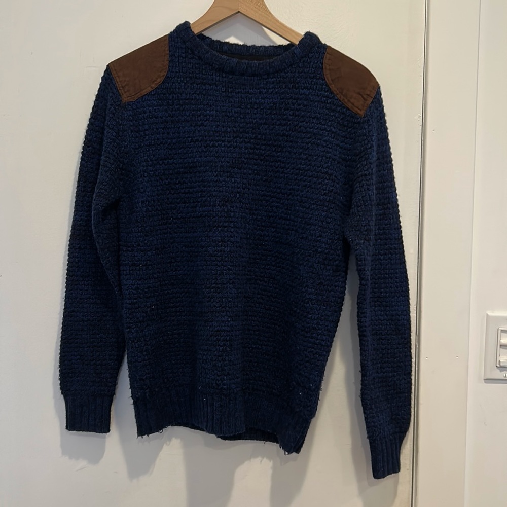 Brave Soul Padded Blue Sweater